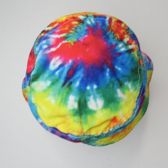 H&M Tie Dye Multicolor Rainbow Bucket Hat One Size Adult - Picture 5 of 7